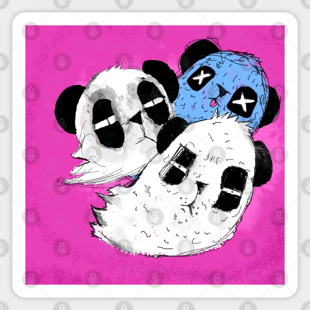 Panda gang Sticker by notthatparker